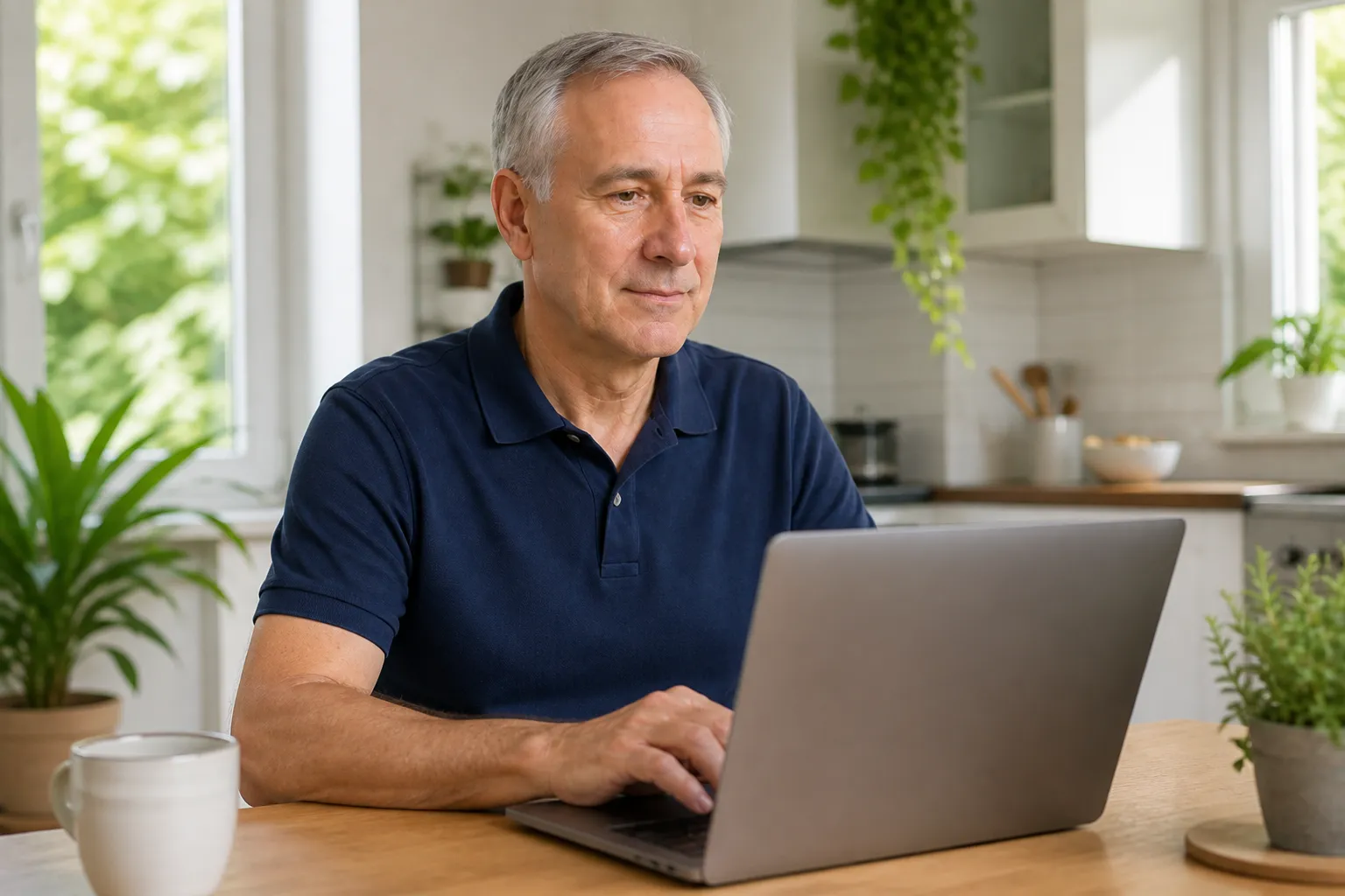 A patient booking accompaniment on a laptop.